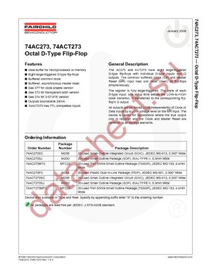 74ACT273SCX datasheet  